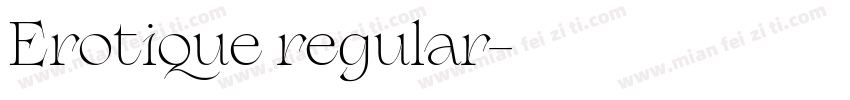 Erotique regular字体转换